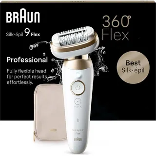 Braun Silk-épil 9 Flex Epilierer weiß/gold