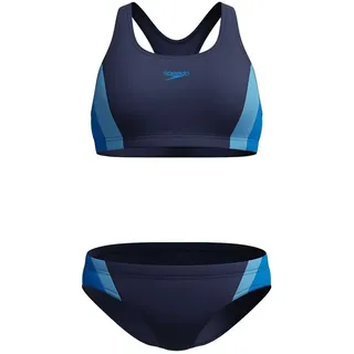 Speedo Colourblock Splice Bikini - Lagoon Blue - UK 34