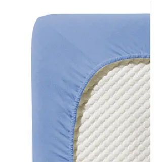 Jenny C 001115 Single-Jersey 180 x 200 - 200 x 200 cm mittelblau