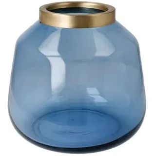 Goebel Tischvase »Aurora Blue«, (1 St.), Vase aus Glas und Metall, handgefertigt und mundgeblasen, Höhe 16 cm, blau