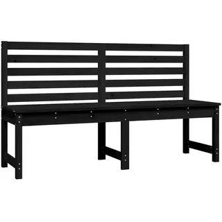 vidaXL Gartenbank 157,5 x 48 x 92 cm Schwarz