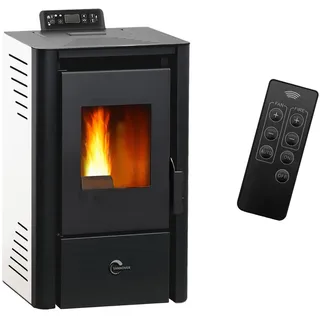 Luft- Pelletofen Anita 9,4 kW Sannover weiß