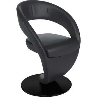 K+W Komfort & Wohnen Drehstuhl Wave Nappaleder schwarz