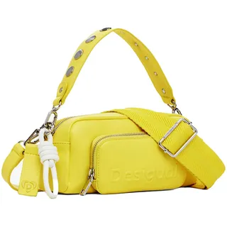 Desigual Umhängetasche Half Logo Prad Crossbody Bag Yellow gelb