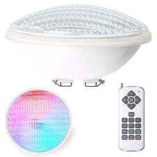 Kingwen 40W RGB LED Poolbeleuchtung LED Poolbeleuchtung Unterwasser Mit Fernbedienung 4000lm IP68 Wasserdichte Unterwasserleuchten 12V AC/DC Poolscheinwerfer Unterwasser Beleuchtung