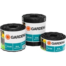 Bild Rasenkante Garten-Einfassungsrolle Kunststoff Schwarz