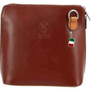 FLORENCE Mini Umhängetasche Leder Braun