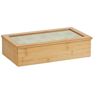 Zeller Teebox hellbraun 36,0 x 9,0 cm