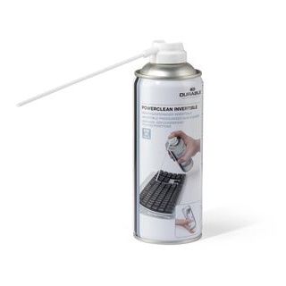 Durable POWERCLEAN INVERTIBLE Druckgasspray inkl. Sprühröhrchen 200ml