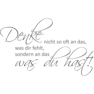GRAZDesign Wandtattoo Sprüche Motivation für Betrieb, Büro, Wohnzimmer, Sport Wandaufkleber - 65x40cm / 090 silbergrau