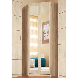 Priess Eckkleiderschrank »Bilbao« mit 3 verschiedenen Fronten, braun