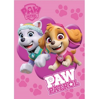 BrandMac Paw Patrol Fleecedecke Schmusedecke Kuscheldecke rosa 100 x 140 cm, Geschenke für Kinder