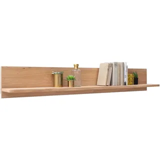 Livetastic Wandboard , Eichefarben , Holz, Holzwerkstoff , Eiche , furniert, massiv , 160x24x22 cm , Made in Eu , Wohnzimmer, Regale, Wandboards
