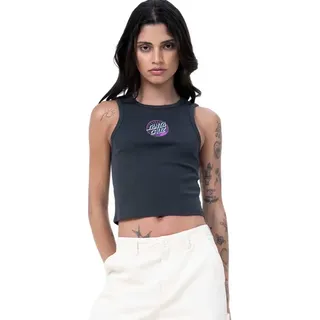 Santa Cruz Retreat Dot ärmelloses T-shirt - Black Wash - XL