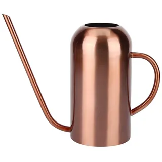 1,5 L Kupfer Gießkanne Edelstahl Rosegold, Giesskanne Zimmerpflanzen Metall, Lange Ausguss Copper Watering Can, Retro Design, für Sukkulenten, Gartenblumen Pflanzen