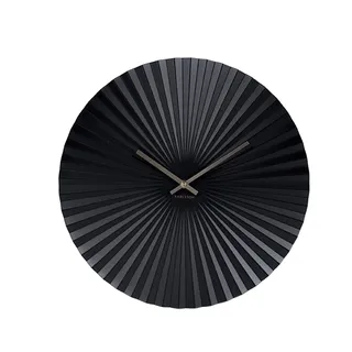 Karlsson Wanduhr Sensu - Schwarz - Ø40cm - Rund - Stahl - Wanduhr Modern Wohnzimmer - Wanduhren