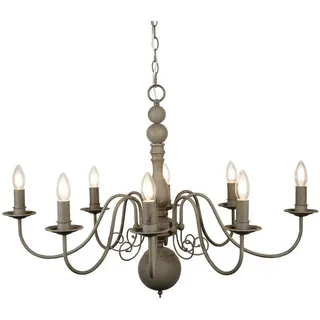 Kronleuchter , Grau , Metall , 59x88x63 cm , Lampen & Leuchten, Innenbeleuchtung, Hängeleuchten, Kronleuchter