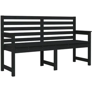 vidaXL Gartenbank 159,5 x 48 x 91,5 cm Schwarz