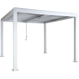 Mendler Pergola 3 x 3 m Weiß