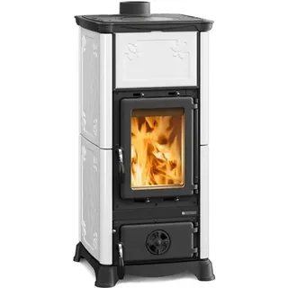 La Nordica-Extraflame La Nordica Emiliana Freistehend Majolika Weiß