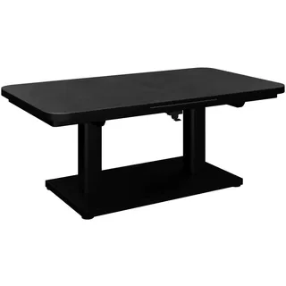 Amatio Gartentisch , Anthrazit , Stein , rechteckig , eckig , 80x53-76x140-180 cm , ausziehbar, höhenverstellbar , Gartenmöbel, Gartentische, Gartentische ausziehbar