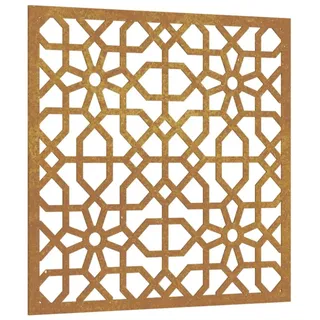 vidaXL Garten-Wanddeko 55x55 cm Cortenstahl Maurisches Design