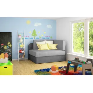 Mid.you Jugend- UND Kindersofa , Grau, Hellgrau , Textil , 104x60x75 cm , Wohnzimmer, Sofas & Couches, Schlafsofas, Sonstige Schlafsofas