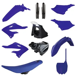 Polisport Off Road Mx Full Restyling Yamaha Yz125/250 02-21 - 22 91571 Plastikbausatz - Blue / Black - One Size