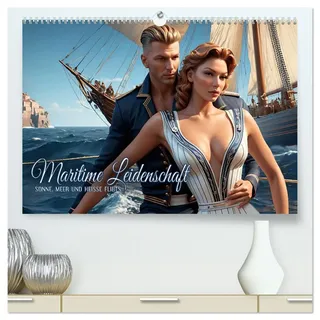 Maritime Leidenschaft - Sonne, Meer und heiße Flirts (hochwertiger Premium Wandkalender 2026 DIN A2 quer), Kunstdruck in Hochglanz: Stimmungsvolle ... und romantischer Abenteuer (CALVENDO Erotik)