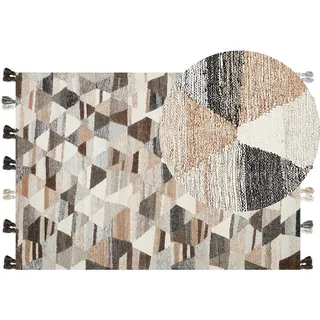 Beliani Kelim-Teppich Argavand 230/160 cm , Multicolor , Textil , Patchwork , Rechteckig , 160x230 cm , Teppiche und Böden, Teppiche, Webteppiche