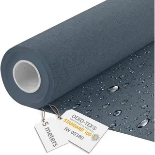 Wasserdichte Canvas 160cm breit, 600D, oceanblau, 5m - Blau
