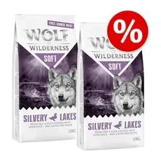 2x12kg Pui, miel Soft & Strong Wolf of Wilderness