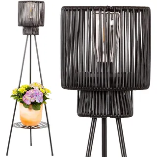 Gadgy Solar Stehlampe Außen mit Blumenständer Wetterfest IP44