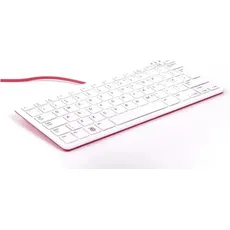 Bild Pi Tastatur – US-Version rot/weiß,