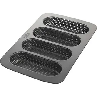 Birkmann Kastenform , Anthrazit , Metall , 34.7x3.08x21.5 cm , antihaftbeschichtet, hitzebeständig , Backen & Backzubehör, Backformen, Kastenformen