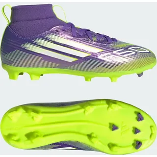 adidas F50 League Mid FG/MG Kinder Purple Rush/Cloud White/Lucid Lemon 28 1/2