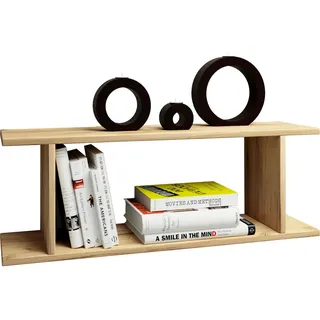 VCM Wandregal Sirola 80 x 28 x 20 cm Honigeiche