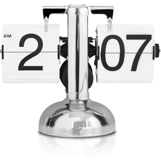 Flip-Schreibtischuhr, Retro-Digital-Flip-Down-Uhr, Retro-Flip-Uhr, Automatisches Drehen Retro-Minimalist-Einfuß-mechanische Auto-Flip-Uhr, Tischuhr Mit Digitalanzeige Für Das Wohnzimmer Zu Hause