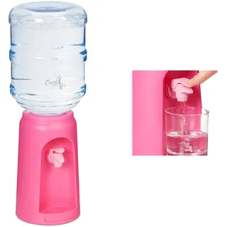 Relaxdays Wasserspender Getränkespender, pink,
