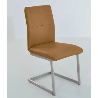 K+W Komfort & Wohnen Freischwinger Leder gelb