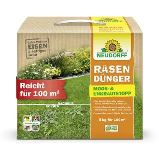 NEUDORFF Rasendünger Moos- & UnkrautStopp 5 kg