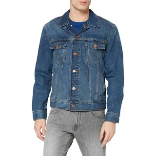 Wrangler Herren Classic Denim Jacket Jeansjacke, Blau (Mid Stone), 3XL