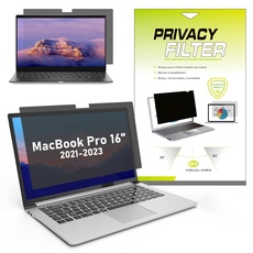 LAMA Blickschutzfilter für MacBook Pro 16 Zoll 2021-2023 M1/M2 Pro/Max, Blickschutzfolie Blickschutzfilter Laptop Screen Filter, Datenschutzbildschirmfilter mit Sichtschutz Anti-Blaulicht Blendschutz