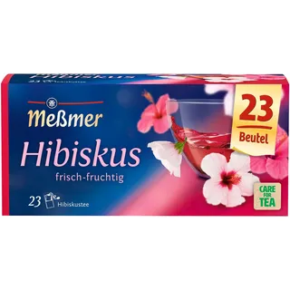 Meßmer Hibiskus | 23 Teebeutel | Vegan | Glutenfrei | Laktosefrei