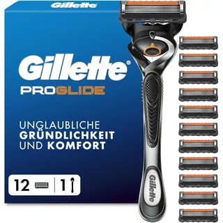 Gillette Fusion5 Proglide Rasierer + 12 Klingen