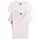 V-NeCK TEE Ecru/Light Pink XS