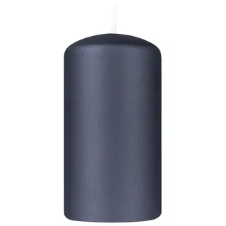 DONAU HOME Kerze Säule Standard Lack/Paraffinkerze/ 60x115mm/ Schwarz Metallic Matt/Stumpenkerze/Deko Kerzen Wachskerze/ 1 Stück/Zur Dekoration