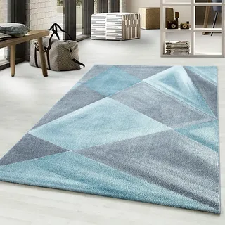 Ayyildiz Teppiche Teppich »Beta 1130« rechteckig 11 mm Höhe auch als Läufer, Kurzflor, Wohnzimmer, blau
