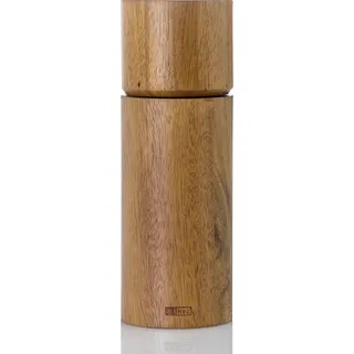 AdHoc MP75 manuelle Salzmühle oder Pfeffermühle Acacia 17 cm | Keramik Mahlwerk | Akazienholz