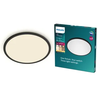 Philips LED-Panel Superslim 3-in-1 SceneSwitch 18 W 1500 lm 2700 K Schwarz